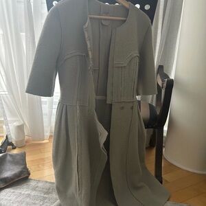 Port 1961 Gray Midi Coat